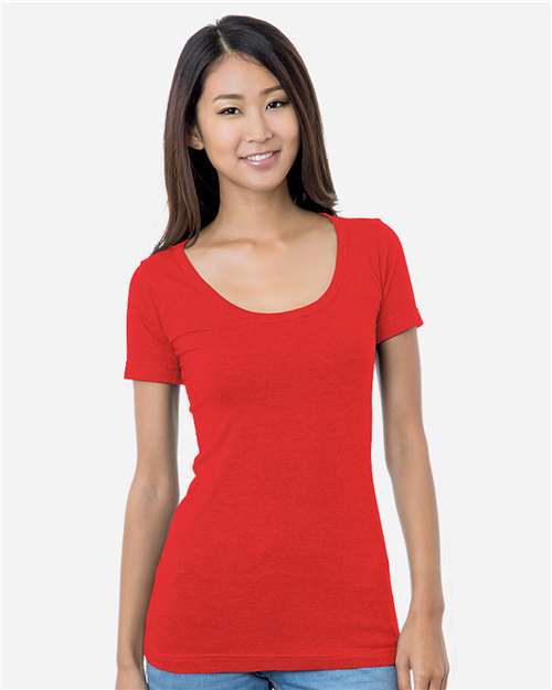 Women's USA-Made Scoop Neck T-Shirt - Red