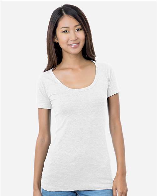 Women's USA-Made Scoop Neck T-Shirt - White