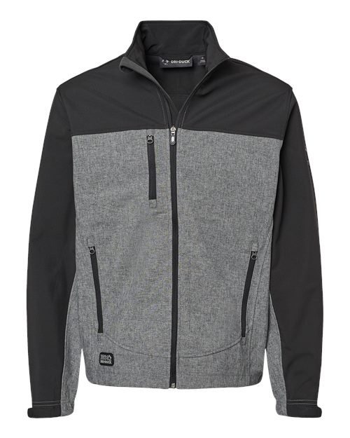 Men's Tall Motion Soft Shell Jacket - Black Heather/ Black
