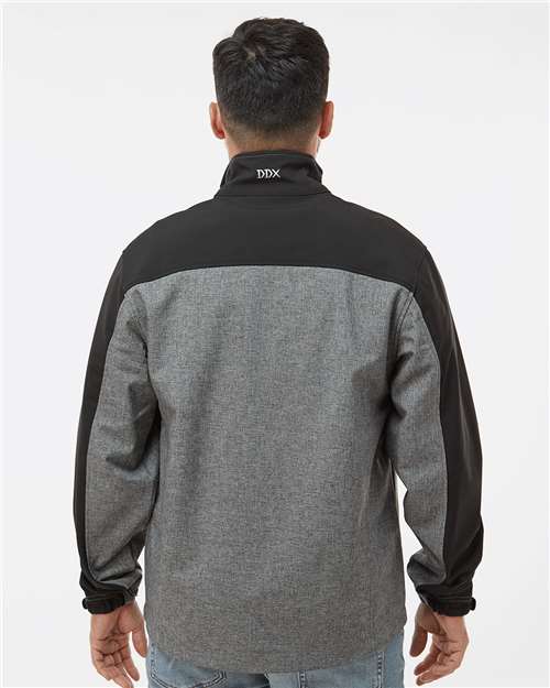 Men's Tall Motion Soft Shell Jacket - Black Heather/ Black