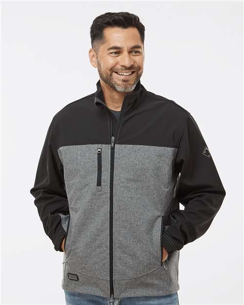 Men's Tall Motion Soft Shell Jacket - Black Heather/ Black