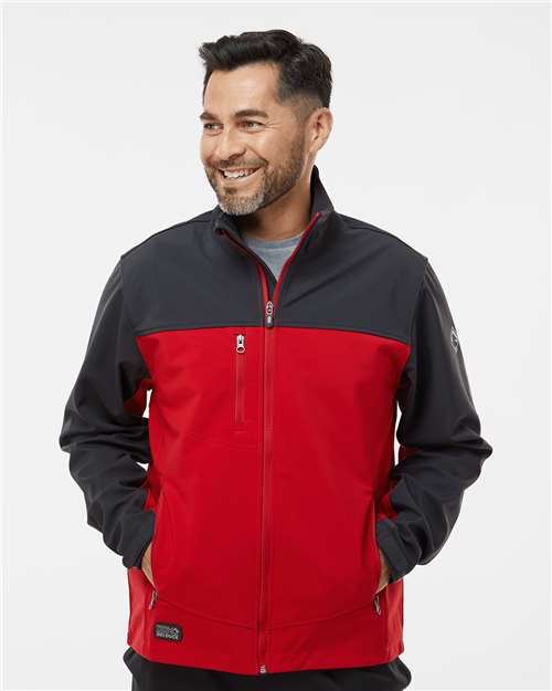 Men's Tall Motion Soft Shell Jacket - Red/ Charcoal