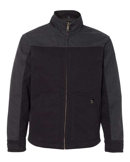 Men's Tall Horizon Two-Tone Boulder Cloth™ Canvas Jacket - Black/ Charcoal