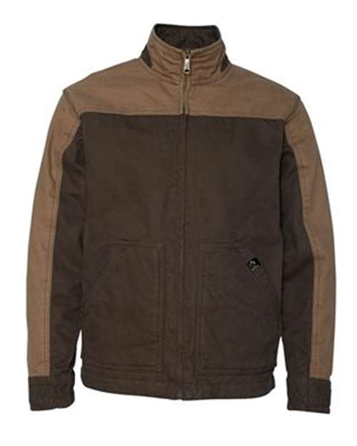 Men's Tall Horizon Two-Tone Boulder Cloth™ Canvas Jacket - Tobacco/ Field Khaki