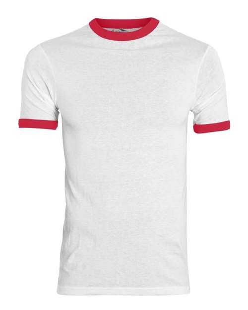 Youth Ringer T-Shirt - White/ Red