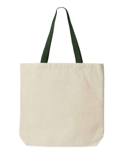 Jennifer Cotton Canvas Tote - Natural/ Forest