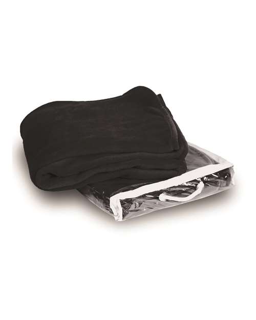 Micro Coral Fleece Blanket - Black