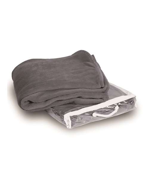 Micro Coral Fleece Blanket - Grey