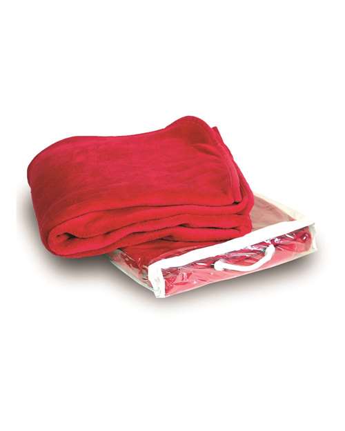 Micro Coral Fleece Blanket - Red