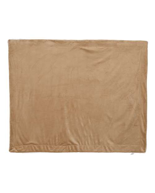 Micro Mink Sherpa Blanket - Camel
