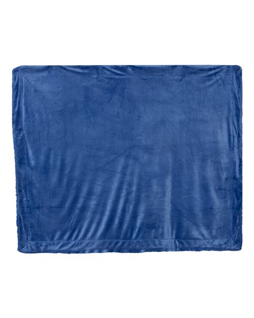 Micro Mink Sherpa Blanket - Royal