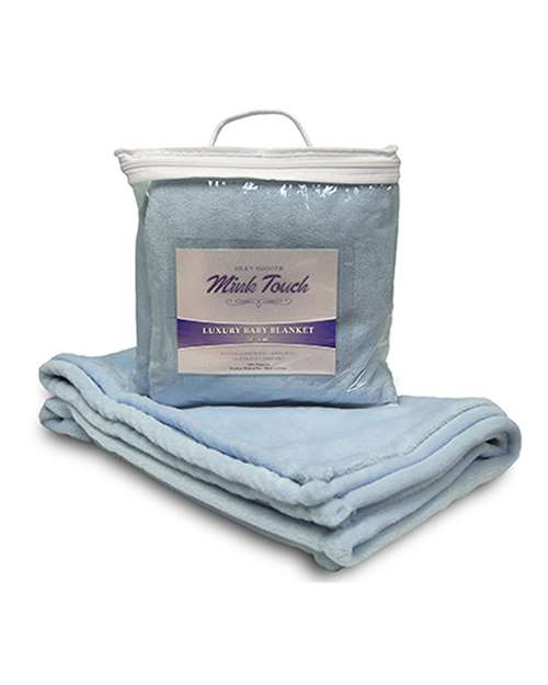 Mink Touch Luxury Baby Blanket - Baby Blue