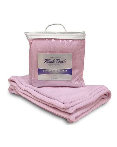 Mink Touch Luxury Baby Blanket - Baby Pink