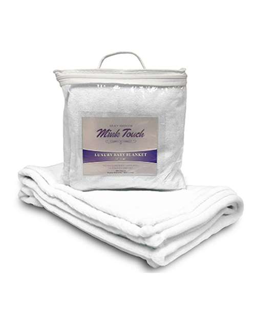 Mink Touch Luxury Baby Blanket - Pure White