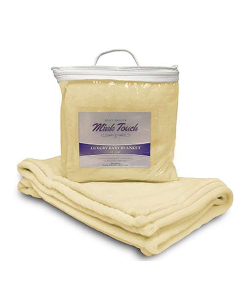 Mink Touch Luxury Baby Blanket - Soft Yellow