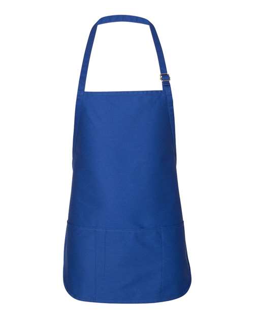 Adjustable Neck Strap Apron - Royal