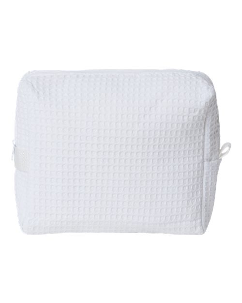 Tammy Waffle Weave Spa Bag - White