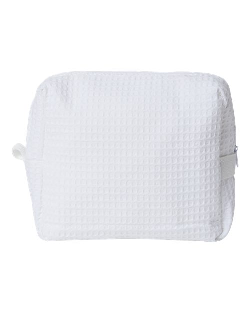 Tammy Waffle Weave Spa Bag - White