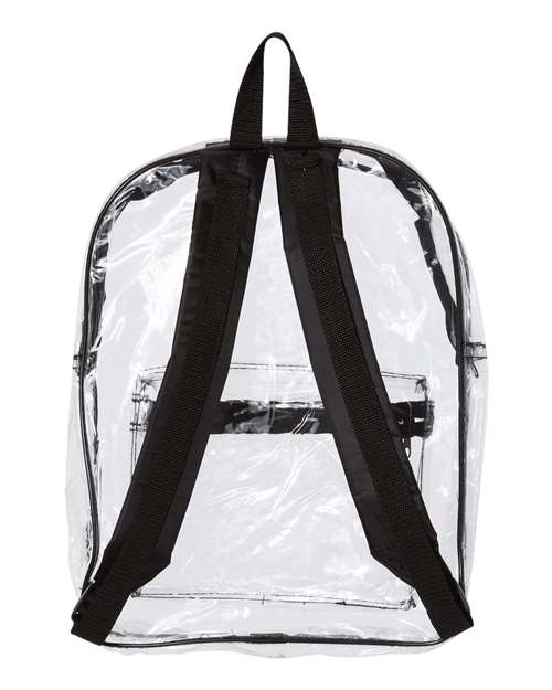 Clear PVC Backpack - Black