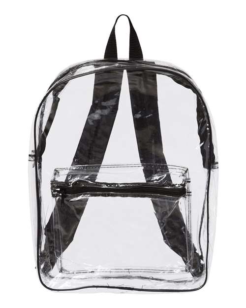 Clear PVC Backpack - Black