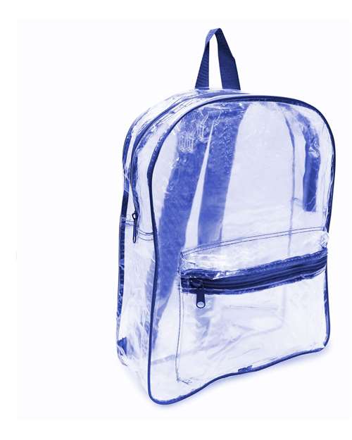 Clear PVC Backpack - Royal