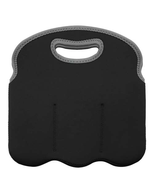 Insulated Neoprene Six-Pack Tote - Black