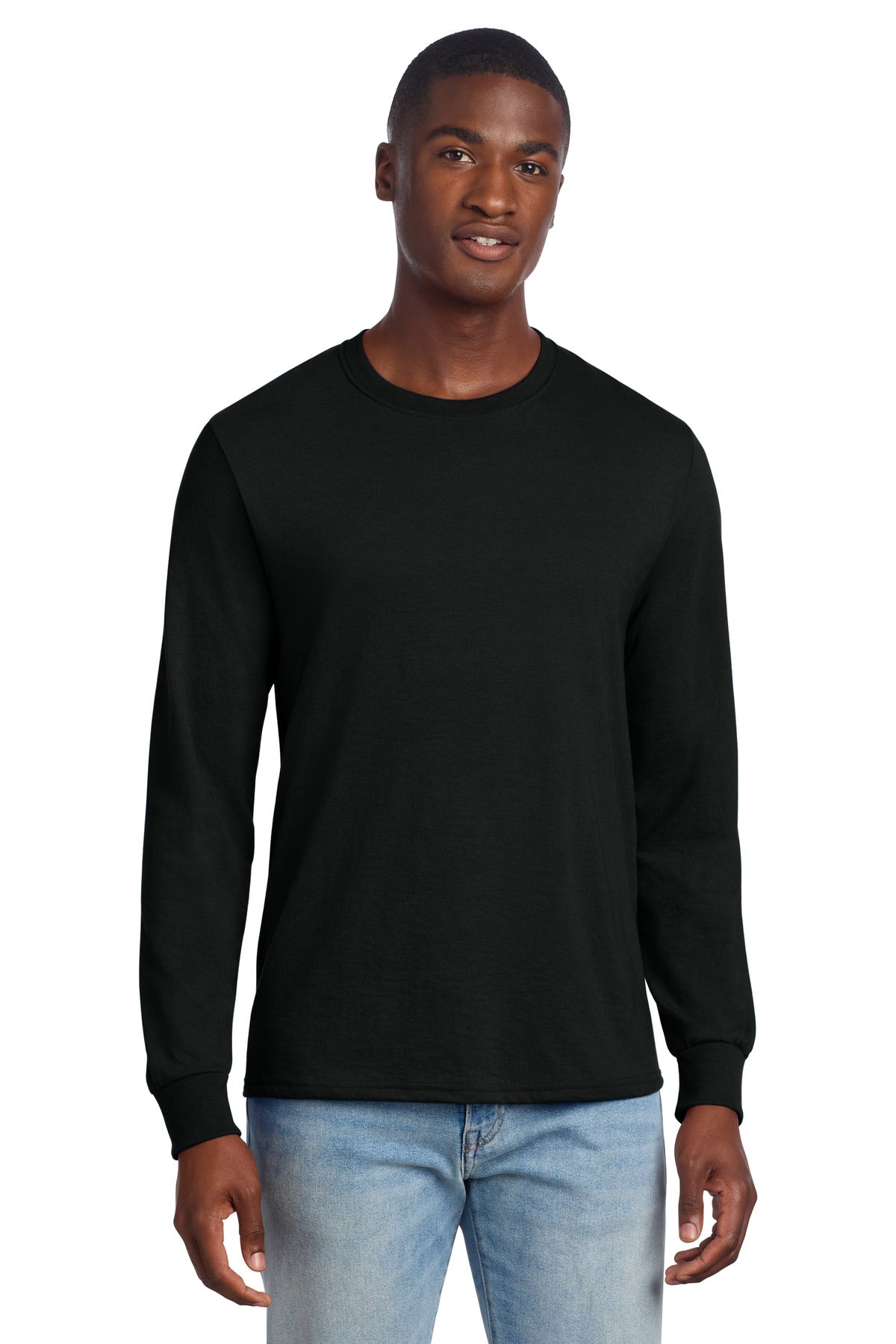 Jerzees Premium Blend Ring Spun Long Sleeve T-Shirt - Black Ink