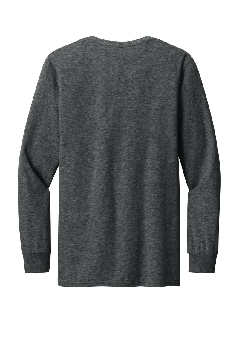 Jerzees Premium Blend Ring Spun Long Sleeve T-Shirt - Black Ink Heather
