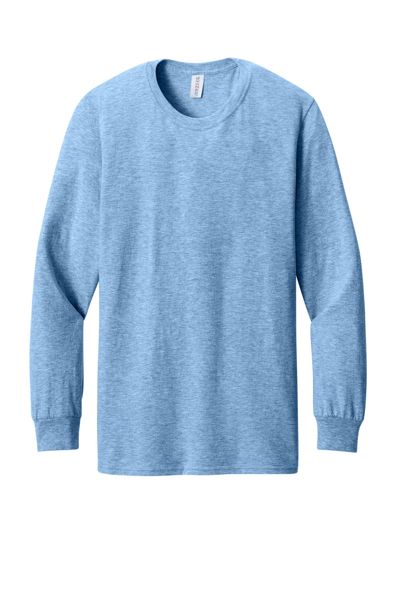Jerzees Premium Blend Ring Spun Long Sleeve T-Shirt - Carolina Heather