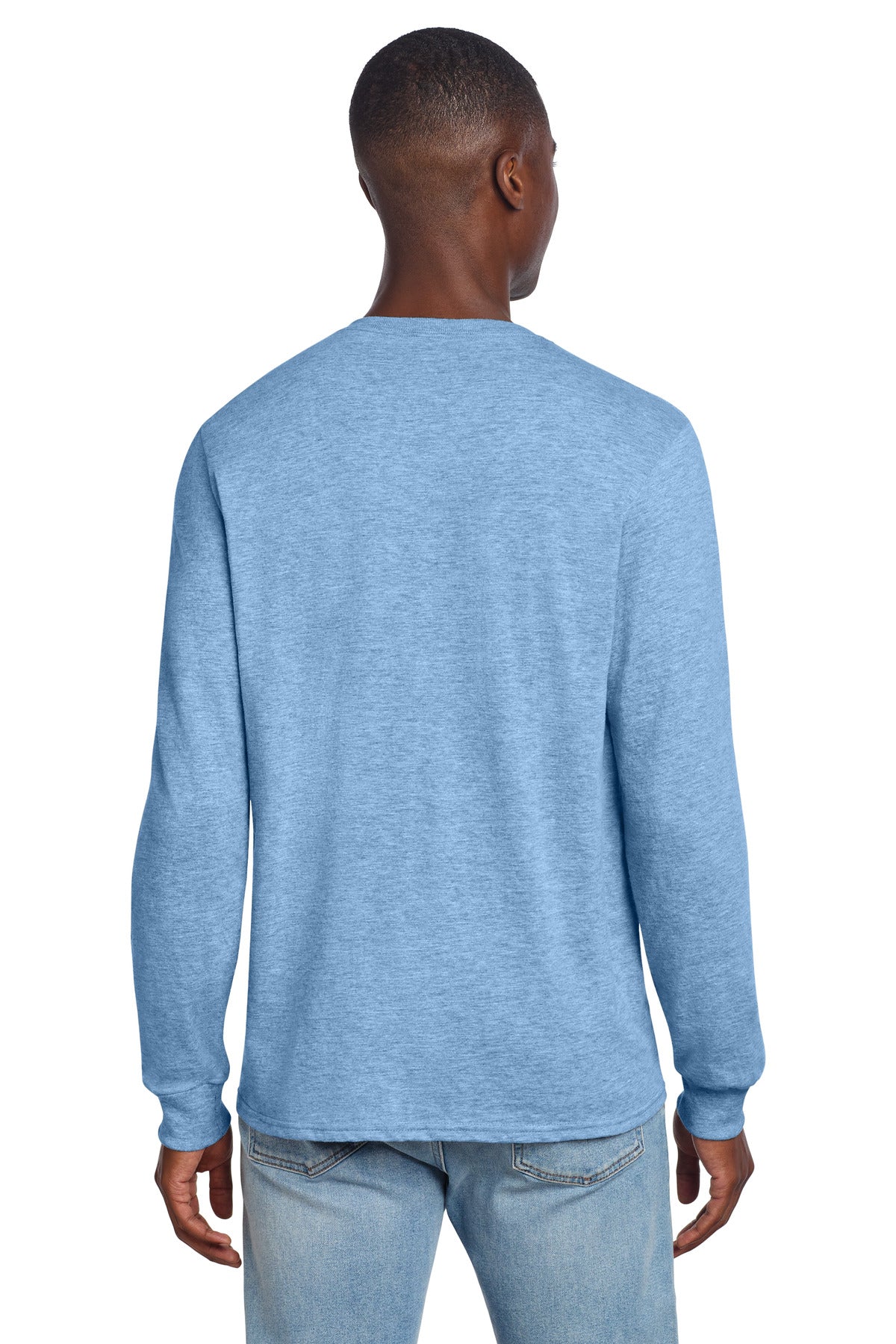Jerzees Premium Blend Ring Spun Long Sleeve T-Shirt - Carolina Heather
