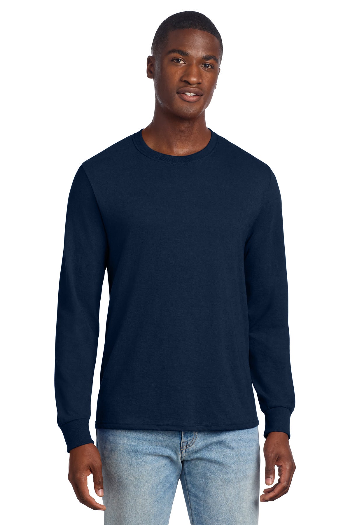 Jerzees Premium Blend Ring Spun Long Sleeve T-Shirt - J. Navy