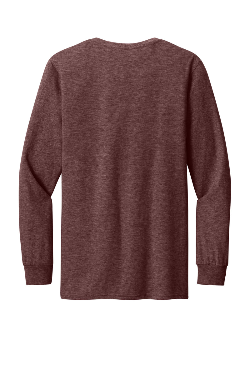 Jerzees Premium Blend Ring Spun Long Sleeve T-Shirt - Maroon Heather
