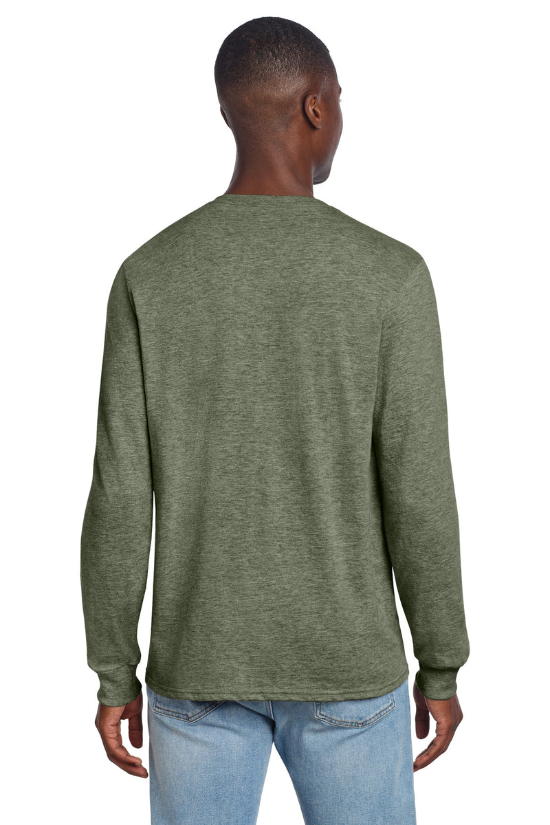 Jerzees Premium Blend Ring Spun Long Sleeve T-Shirt - Military Green Heather