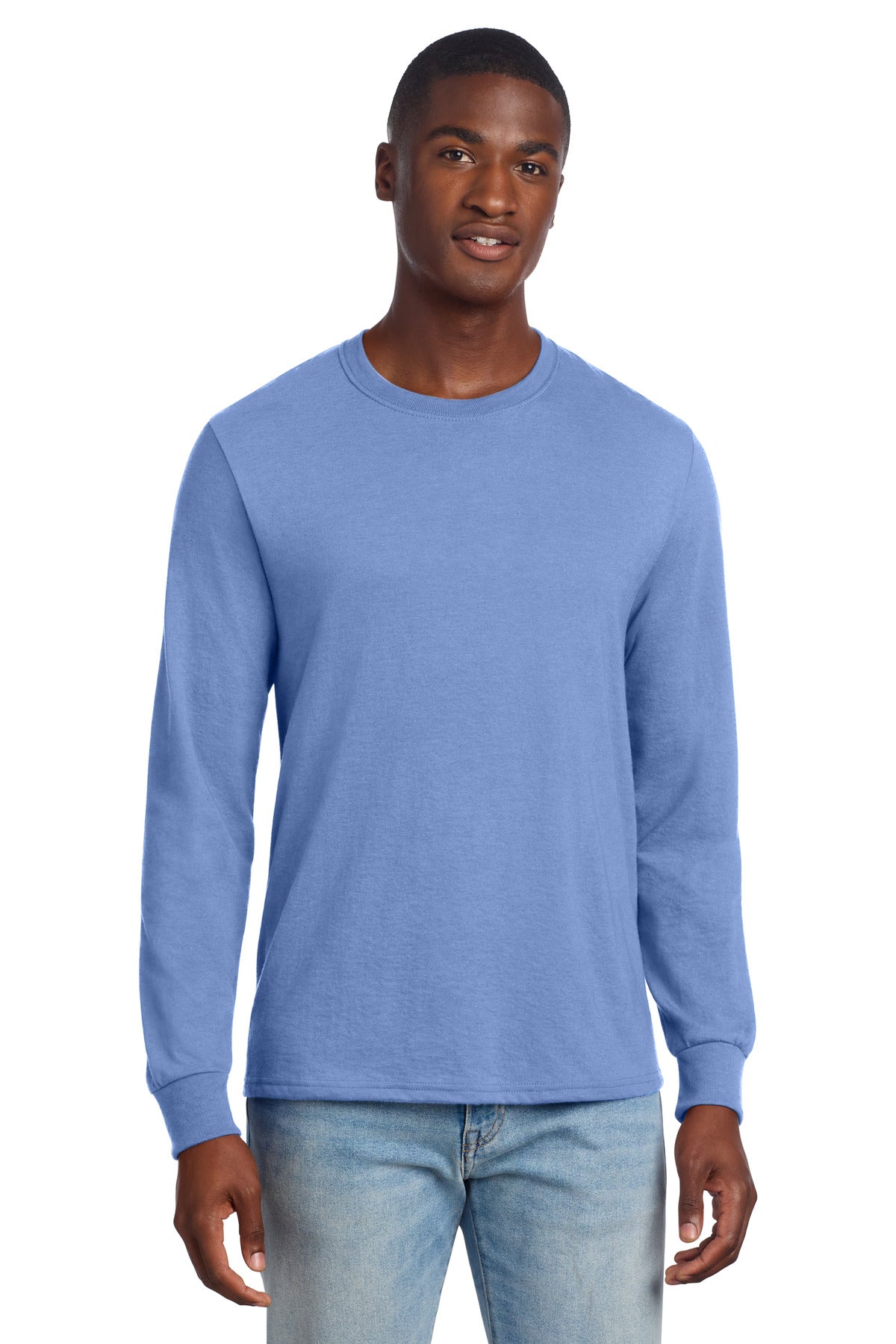 Jerzees Premium Blend Ring Spun Long Sleeve T-Shirt - Purple Iris