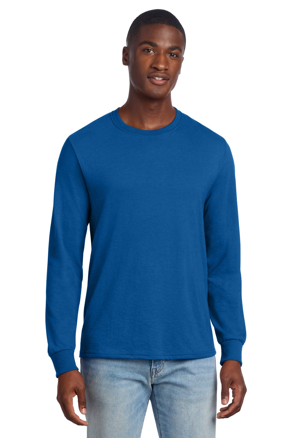 Jerzees Premium Blend Ring Spun Long Sleeve T-Shirt - Royal