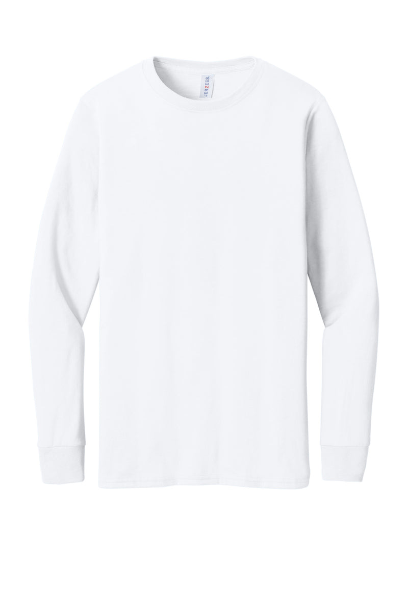 Jerzees Premium Blend Ring Spun Long Sleeve T-Shirt - White