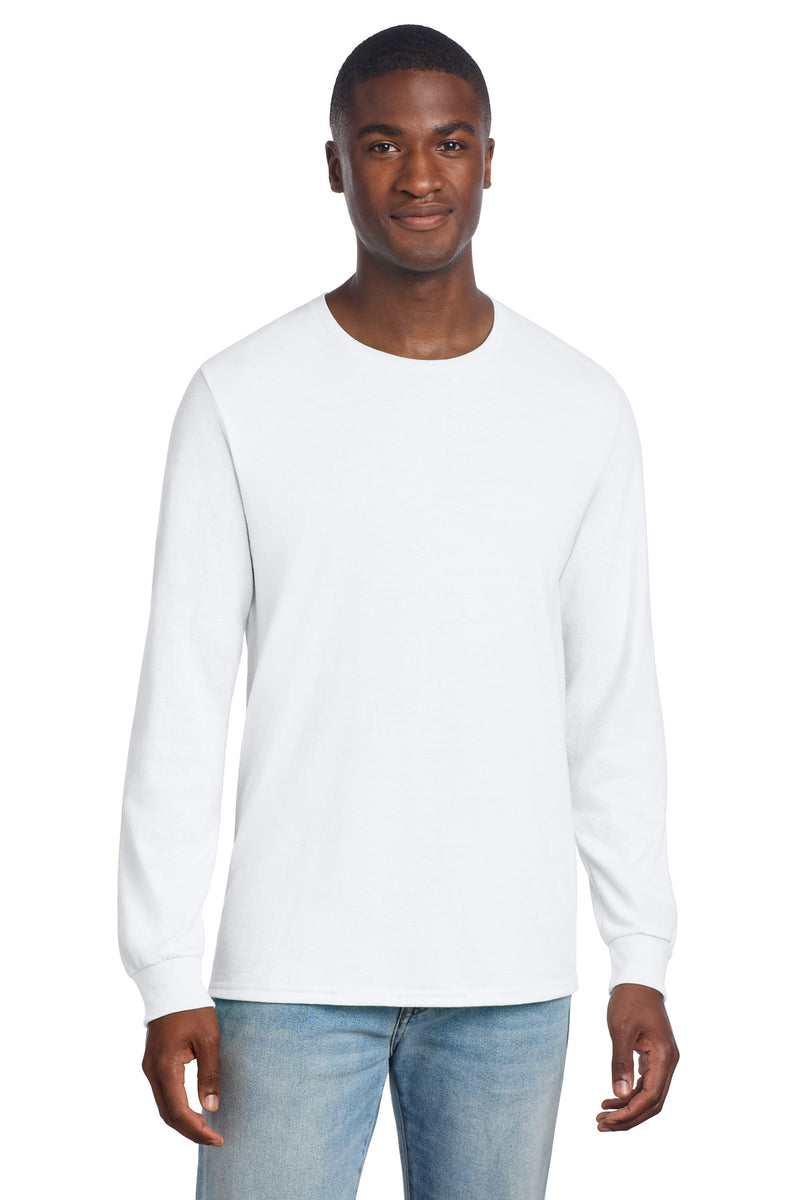 Jerzees Premium Blend Ring Spun Long Sleeve T-Shirt - White