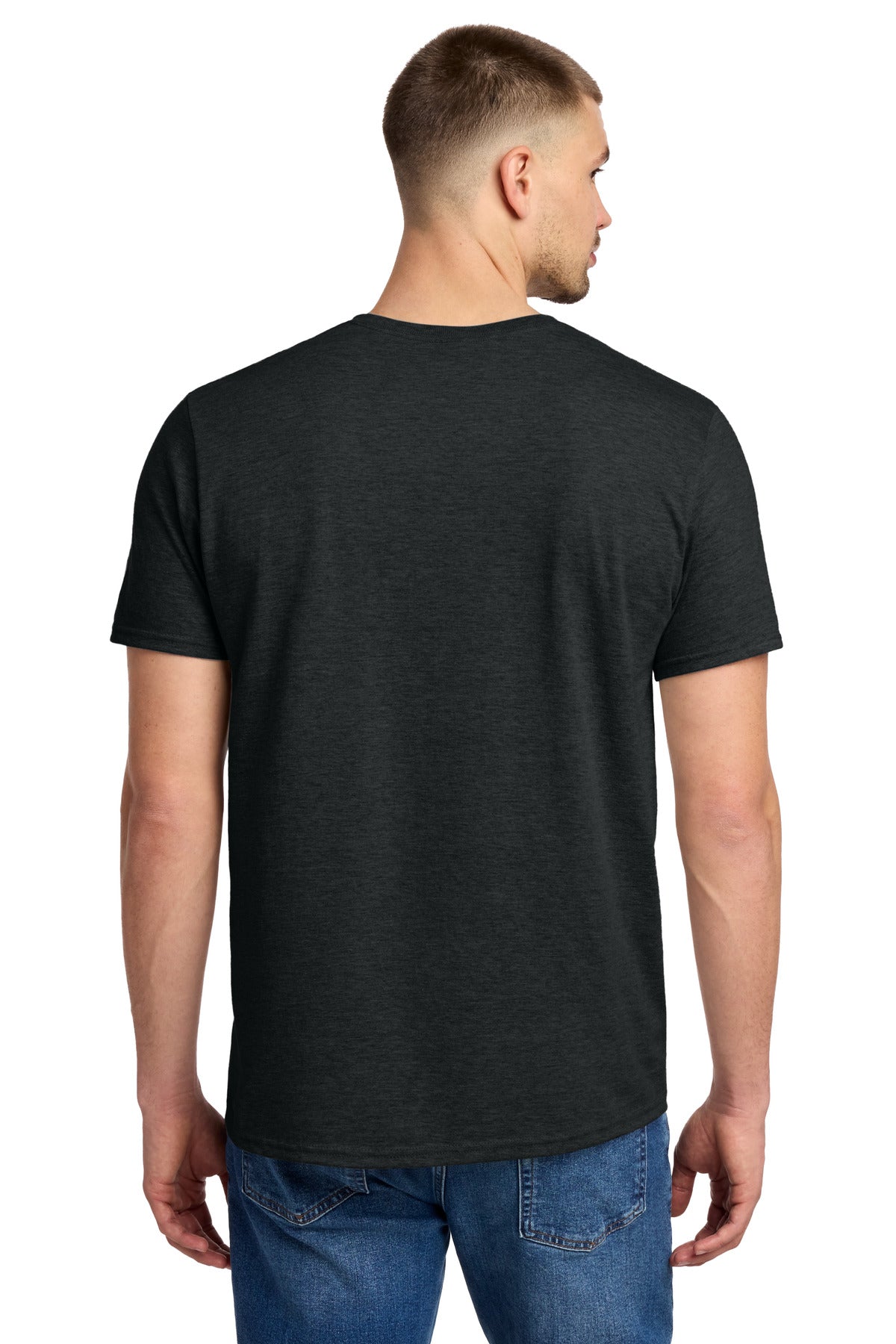 Jerzees Premium Blend Ring Spun T-Shirt - Black Ink Heather