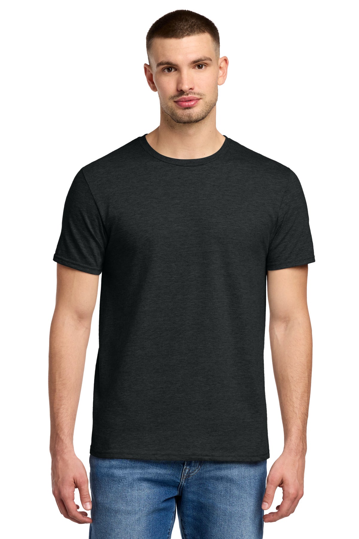 Jerzees Premium Blend Ring Spun T-Shirt - Black Ink Heather