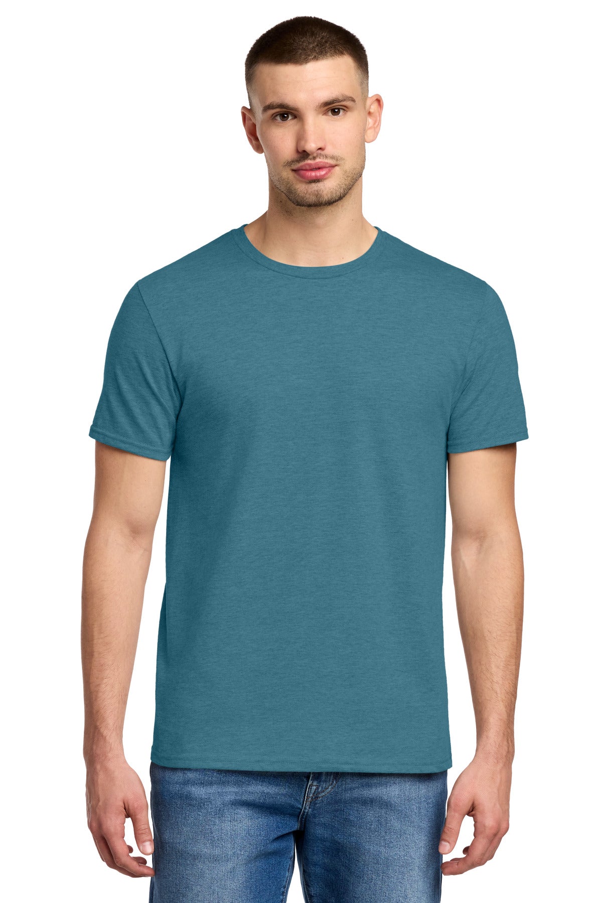 Jerzees Premium Blend Ring Spun T-Shirt - Digital Teal Heather