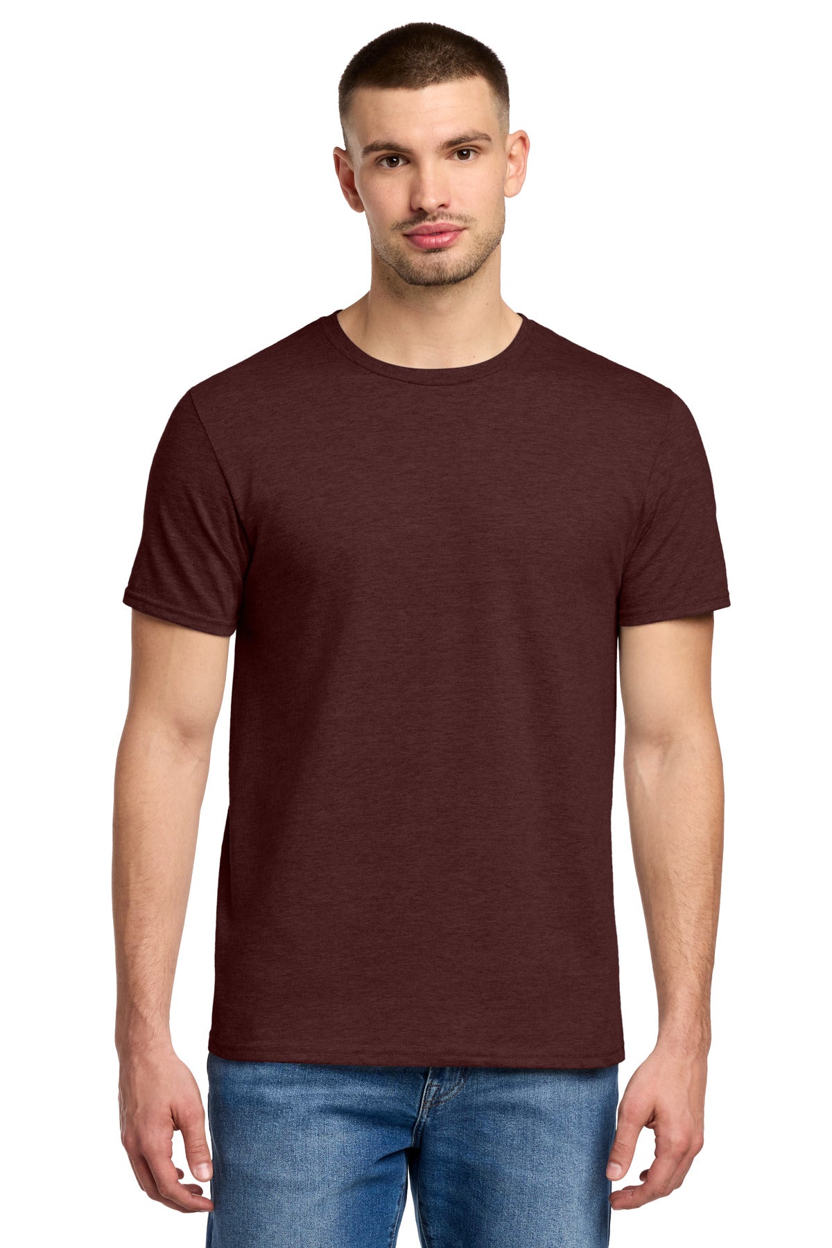 Jerzees Premium Blend Ring Spun T-Shirt - Maroon Heather