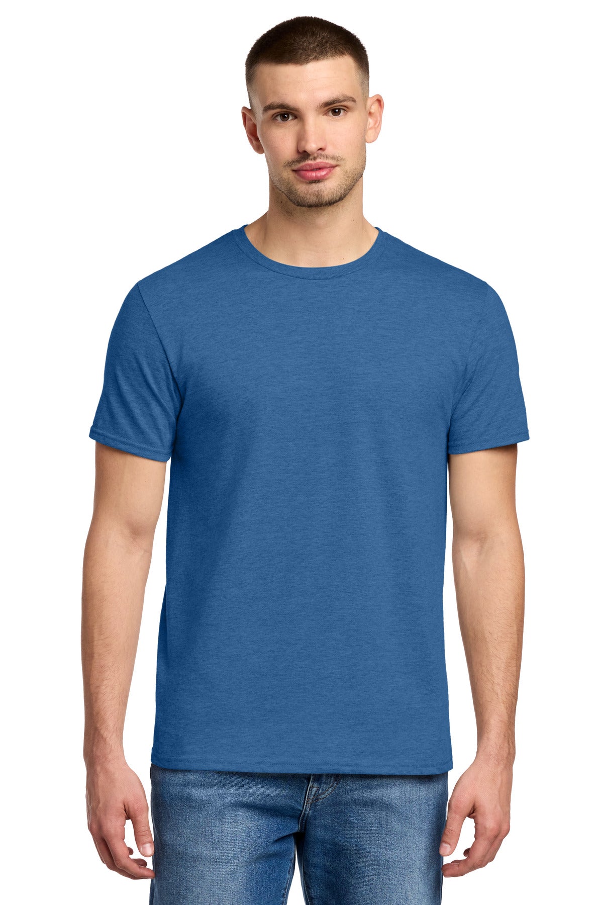 Jerzees Premium Blend Ring Spun T-Shirt - Retro Heather Royal