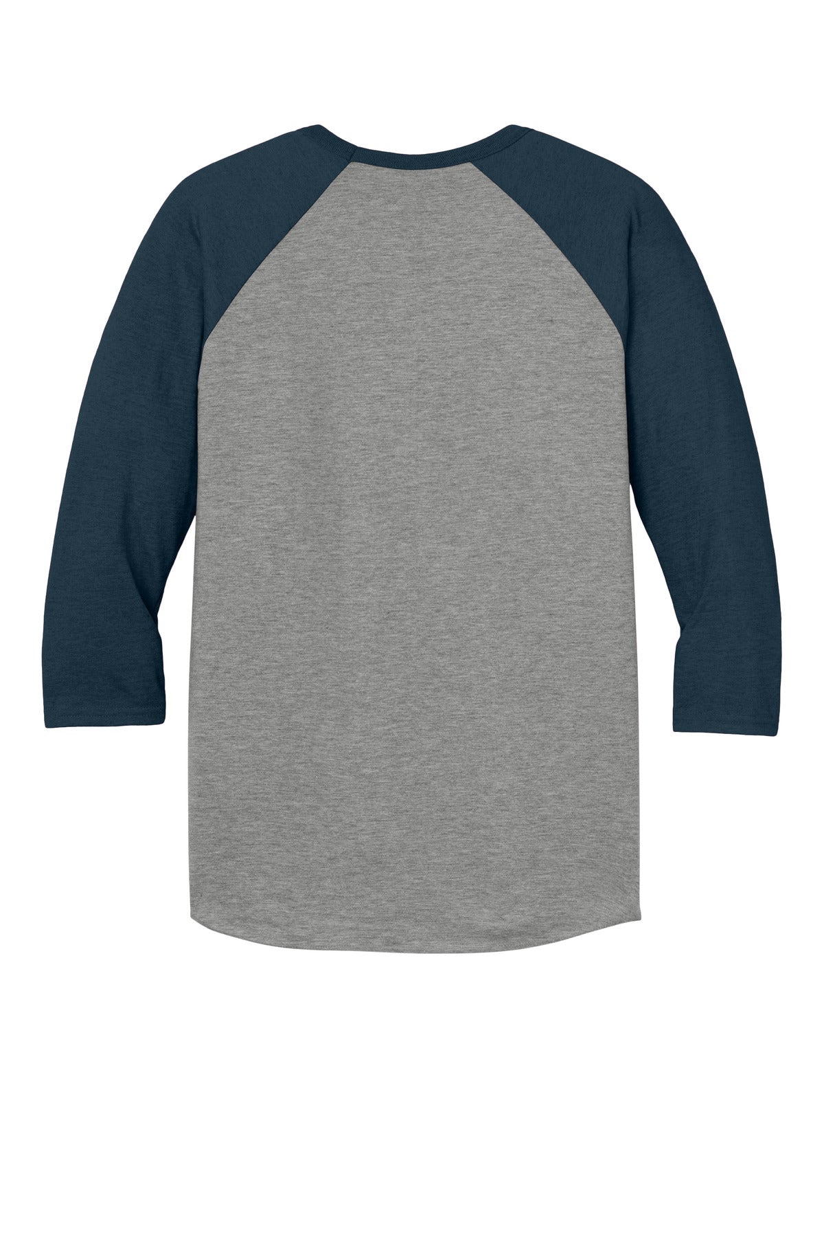 Jerzees Unisex Premium Blend Combed Ring Spun 3/4-Sleeve Raglan - Oxford/ Indigo Heather