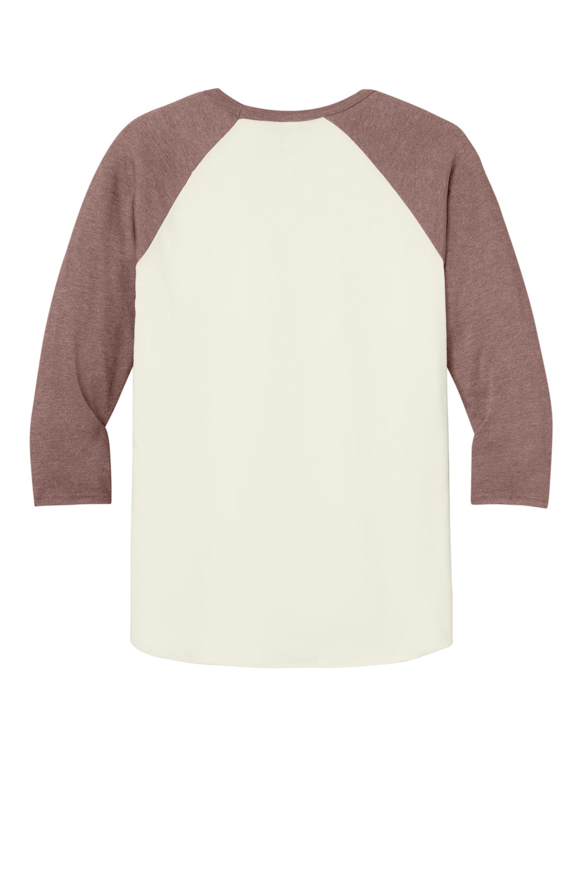 Jerzees Unisex Premium Blend Combed Ring Spun 3/4-Sleeve Raglan - Sweet Cream Heather/ Heather Mauve
