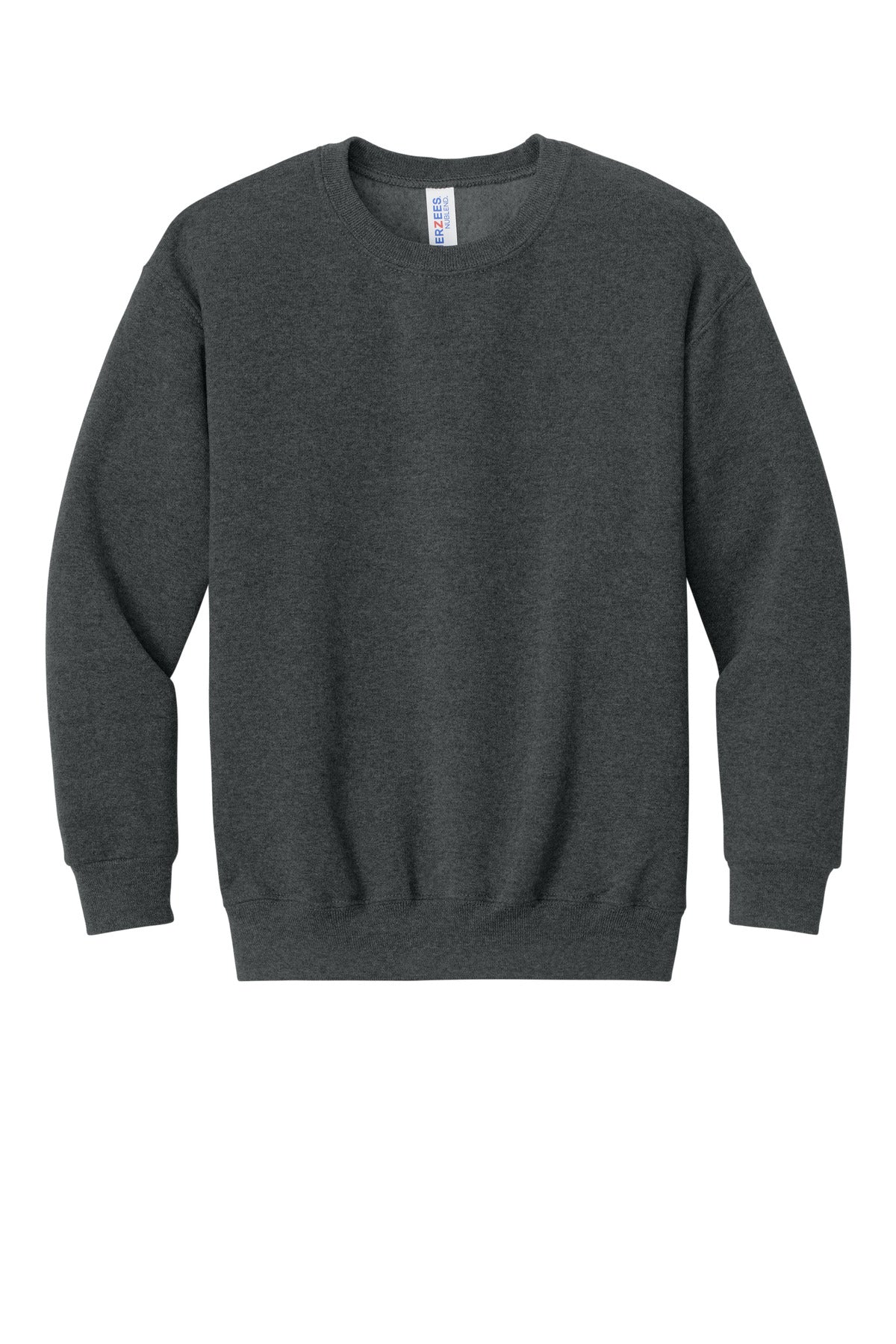 Jerzees - Youth NuBlend Crewneck Sweatshirt - Black Heather