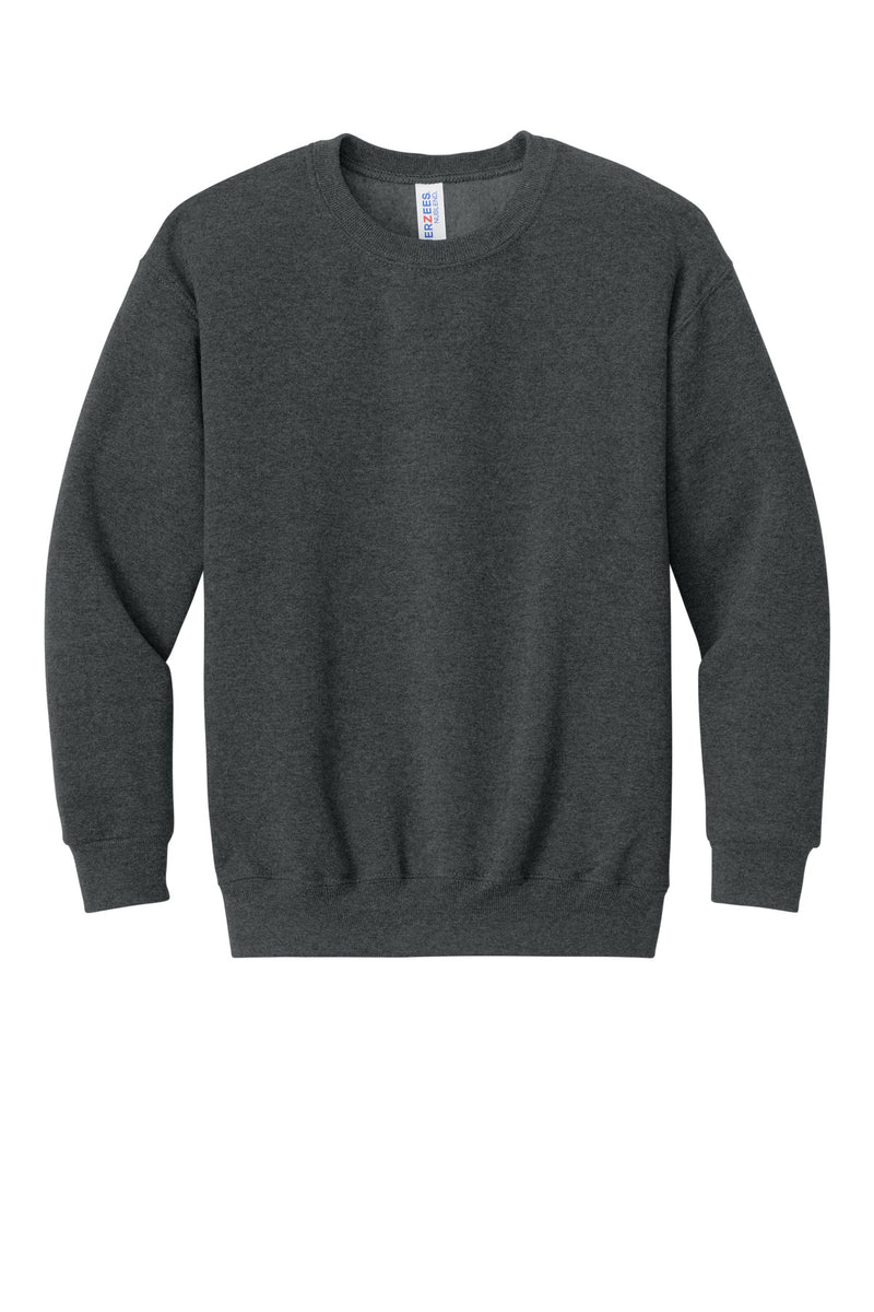 Jerzees - Youth NuBlend Crewneck Sweatshirt - Black Heather