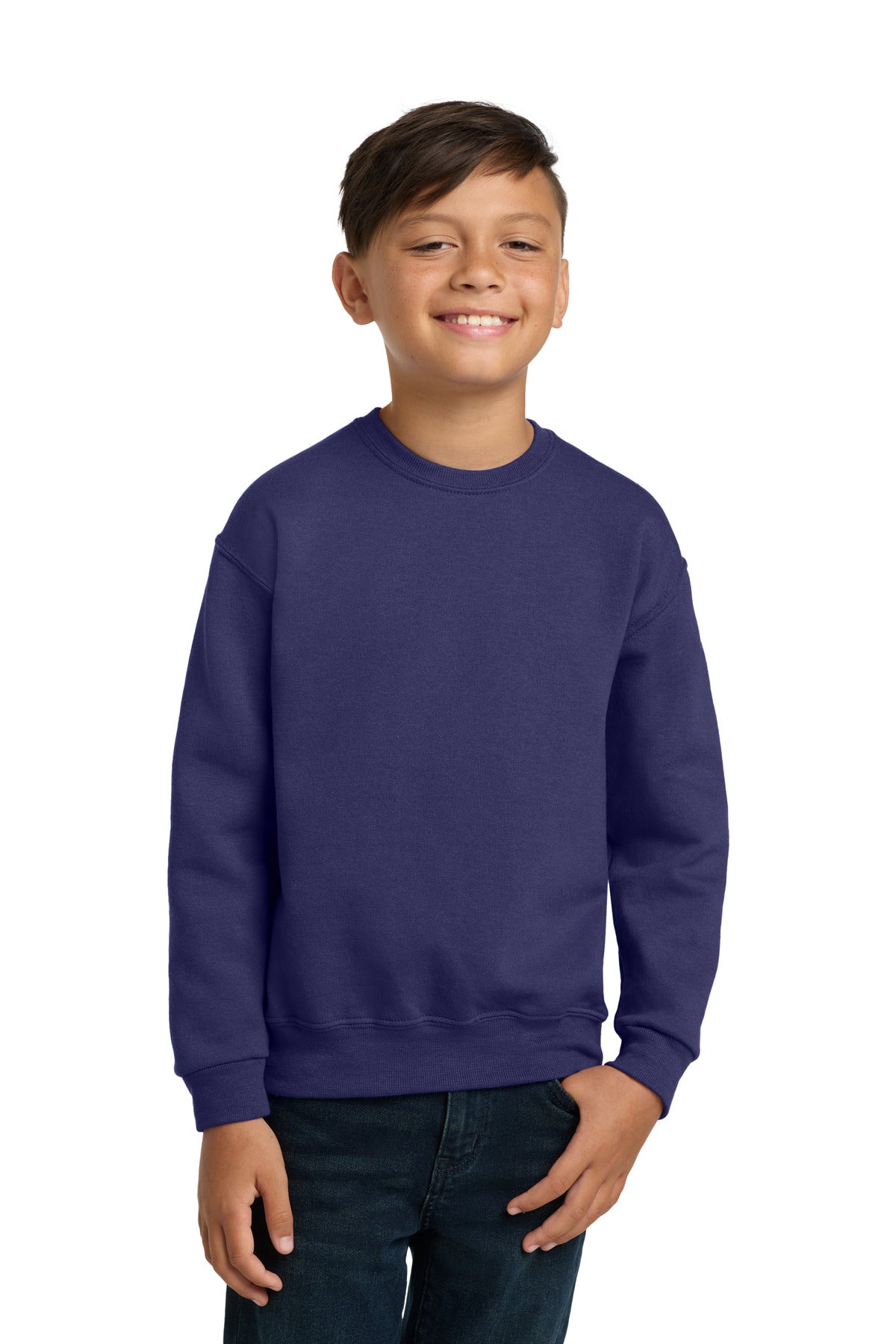 Jerzees - Youth NuBlend Crewneck Sweatshirt - Deep Purple