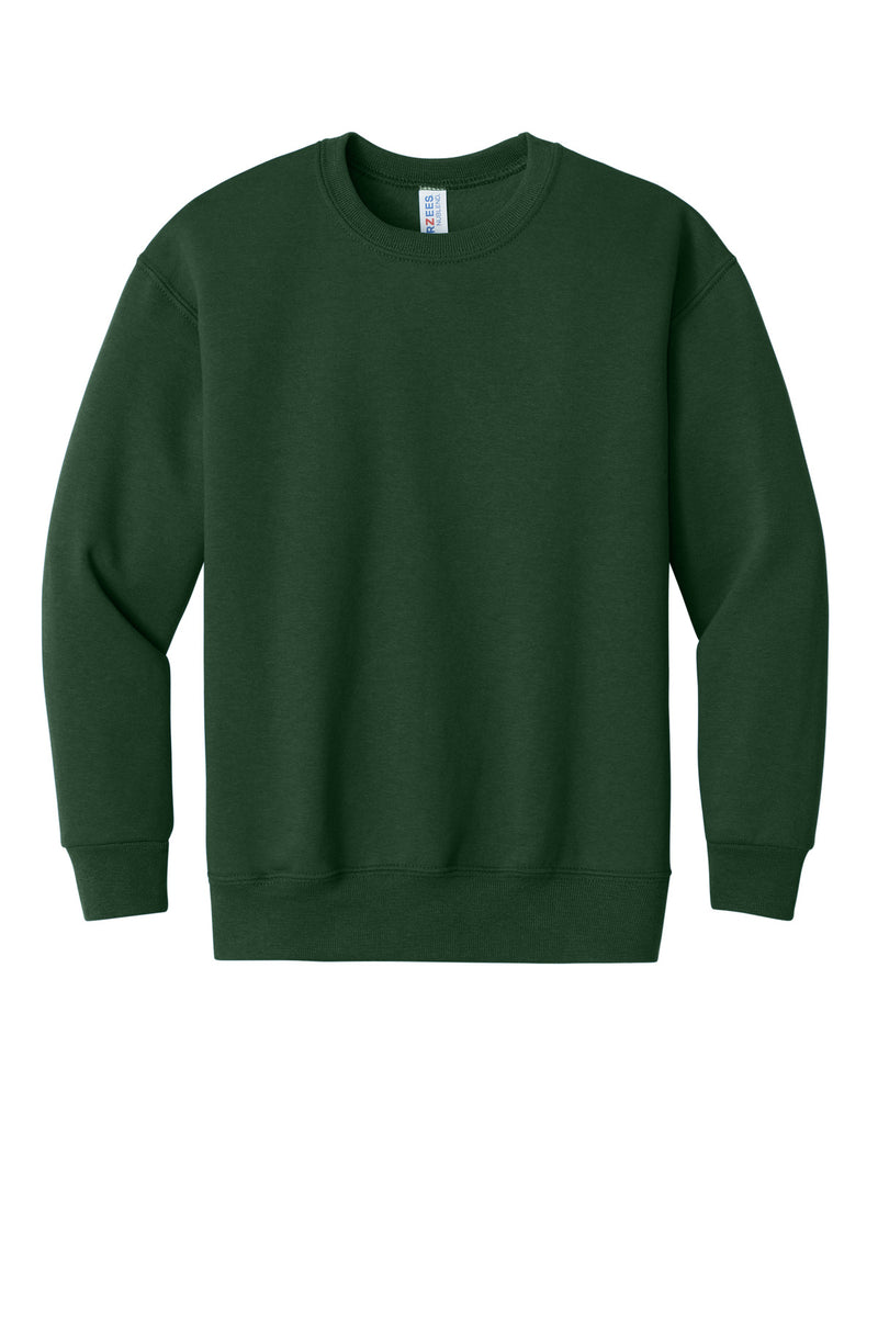 Jerzees - Youth NuBlend Crewneck Sweatshirt - Forest Green