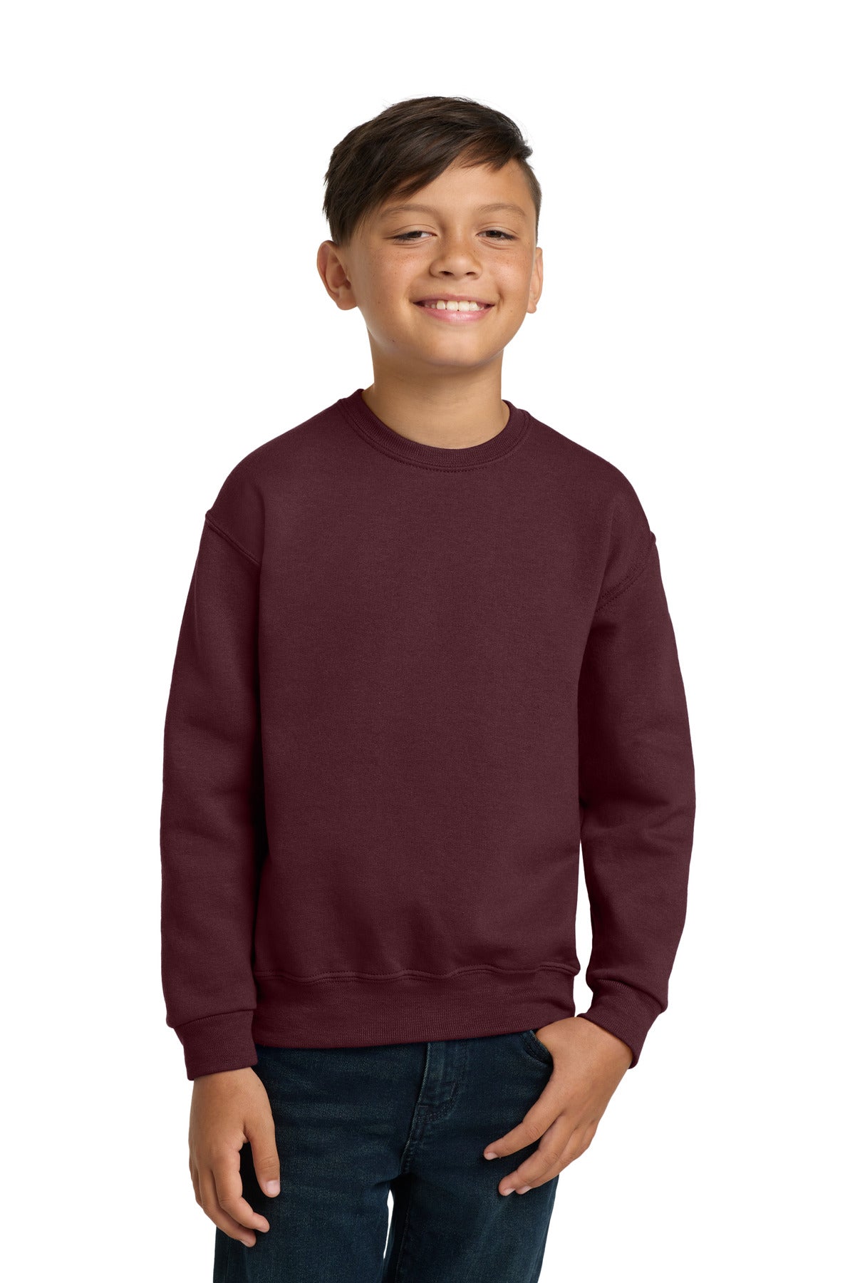 Jerzees - Youth NuBlend Crewneck Sweatshirt - Maroon