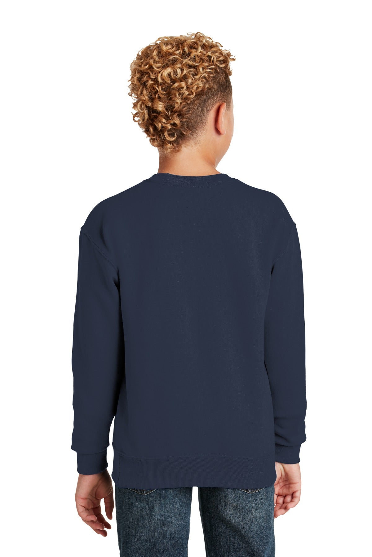 Jerzees - Youth NuBlend Crewneck Sweatshirt - J. Navy